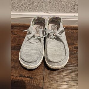 Hey Dude Light Gray Slip-On Shoes